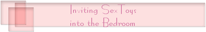 Inviting SexToys
into the Bedroom
